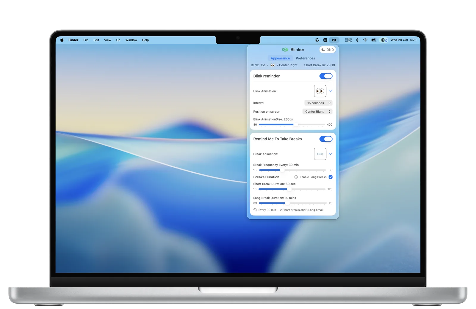 Blinker app preview